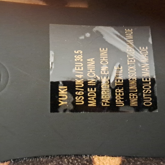 JustFab Yuki Animal Print Faux Suede Zip Up Boots. Size 6 - Picture 9 of 9